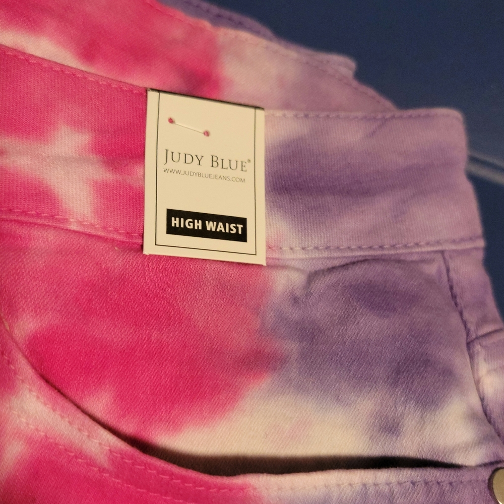 Judy Blue Snow Cone Tie Dye Shorts - Picture 2 of 5
